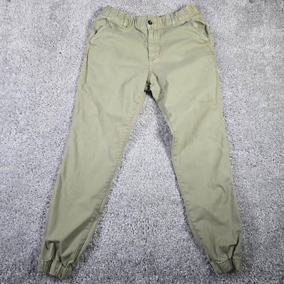 Bear Bottom Mens‎ Size LT Green Stretch Jogger Pants Tapered Athleisure Travel - Picture 1 of 11